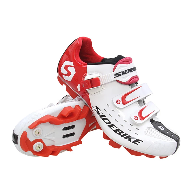 Обувь для горного велосипеда; спортивная обувь для верховой езды на открытом воздухе; Autolock; Sapatilha Ciclismo; нескользящая износостойкая обувь; Zapatillas Ciclismo; спортивная обувь для велосипедного замка - Цвет: Белый