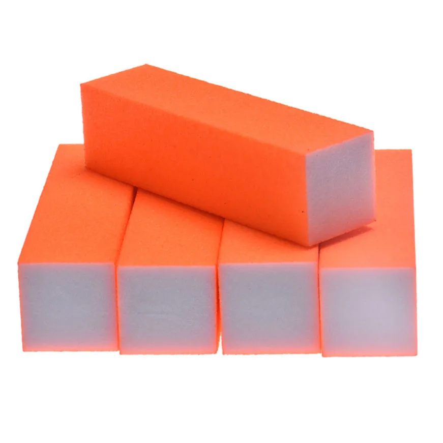 

2017 buffer 5Pcs Nail Art Buffer File Block Pedicure Manicure Buffing Sanding Polish Orange buffer