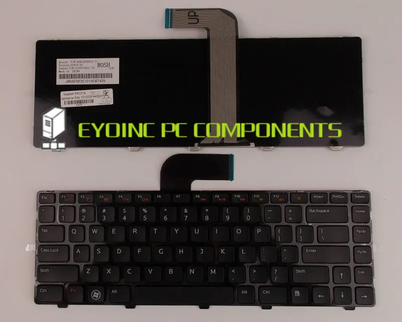Подлинная Клавиатура для ноутбука Dell Inspiron 14 3420 14R 5420 SE 7420 Версия США без подсветки