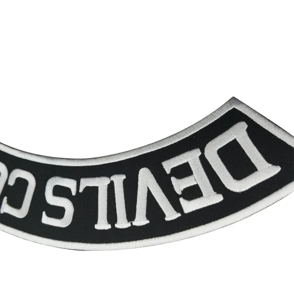 Devils Couriers California Vest MC Embroidered Iron On Back of Jacket Patch EAST COAST DIY Eco-Friendly Free Shipping(2)