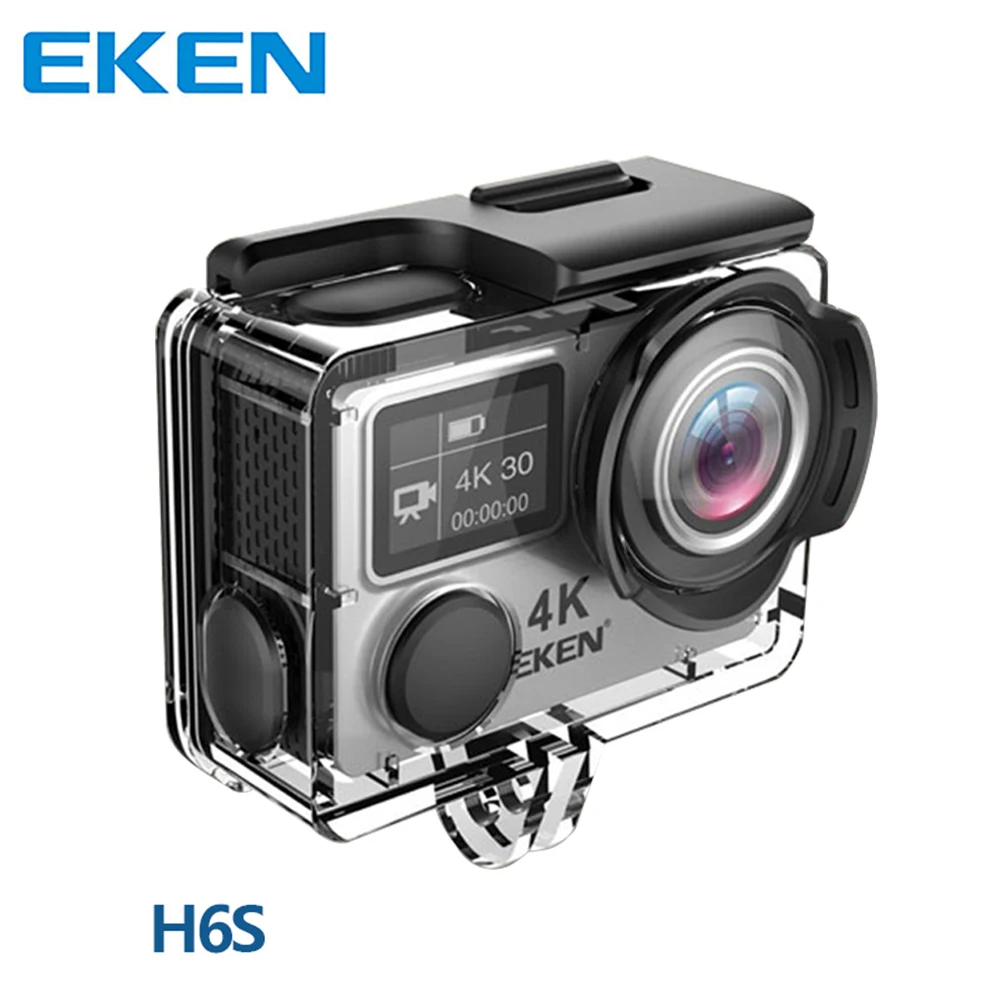 Оригинальная Экшн камера EKEN H6S Ultra HD 4K EIS стабилизация изображения Ambarella A12 с чипом