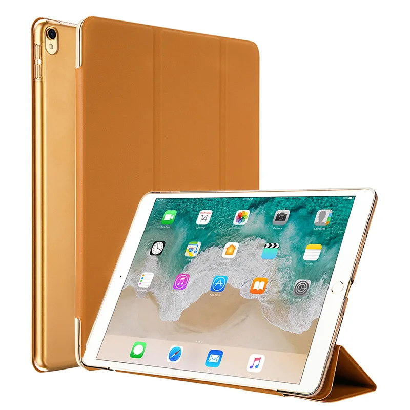 Jisoncase умный чехол PU чехол для iPad Pro 10,5 дюймов чехол тонкий чехол Funda флип умный чехол для iPad Pro 10,5 пластик - Цвет: Brown