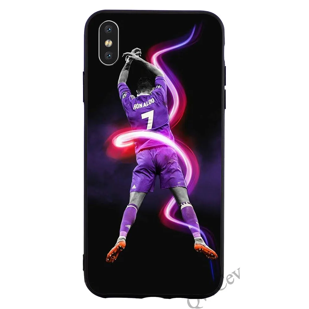 Colorful Football star Real Cristiano Ronaldo CR7 Phone Cover for iPhone X Case 6 6S XR Xs Max 8 Plus 7 5S 5 SE Cases Colorful Football star Real Cristiano Ronaldo CR7 Phone Cover for iPhone X Case 6 6S XR Xs Max 8 Plus 7 5S 5 SE Cases