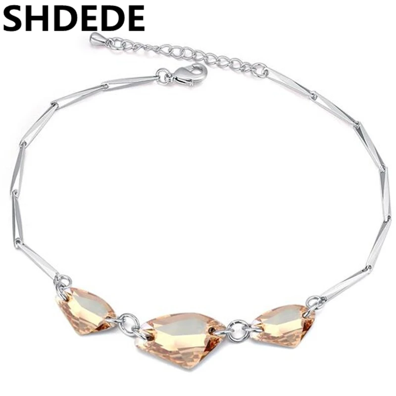 

SHDEDE Crystal from Swarovski Fashion Jewelry Charm Bracelets For Women Female European Friendship Party Gift -23926