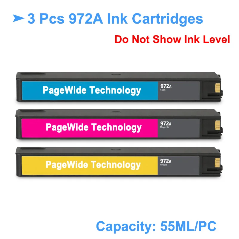 [Сторонний бренд] для HP 972A 972 сменный чернильный картридж PageWide Pro 352dw 452dn 452dw 377dw 477dn