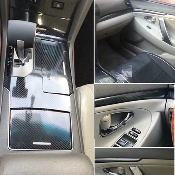 

Car-Styling 3D/5D Carbon Fiber Car Interior Center Console Color Change Molding Sticker Decals For Toyota Camry XV40 2006-2011