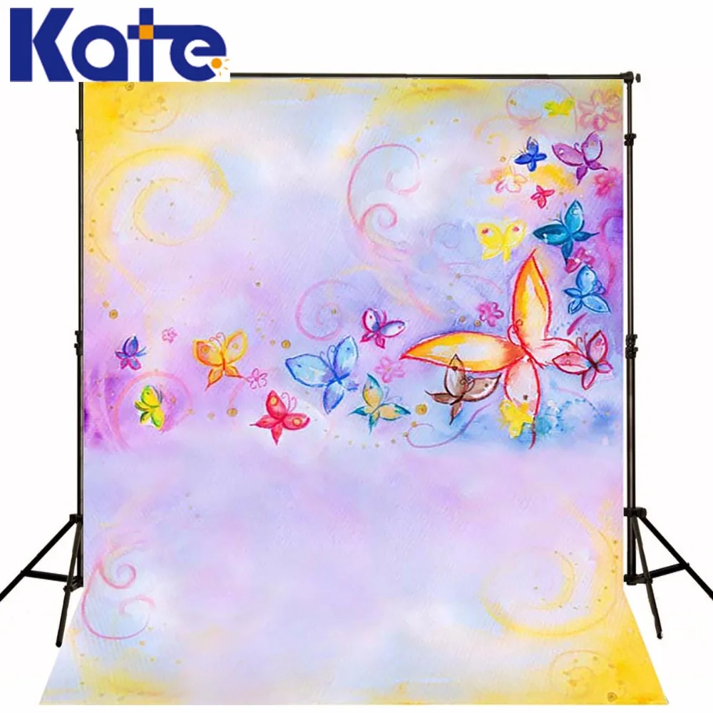 

Kate Children Theme Photography Backdrop Colorful Hand Painted Butterfly For Children Newborn Fundo Background Fantasy