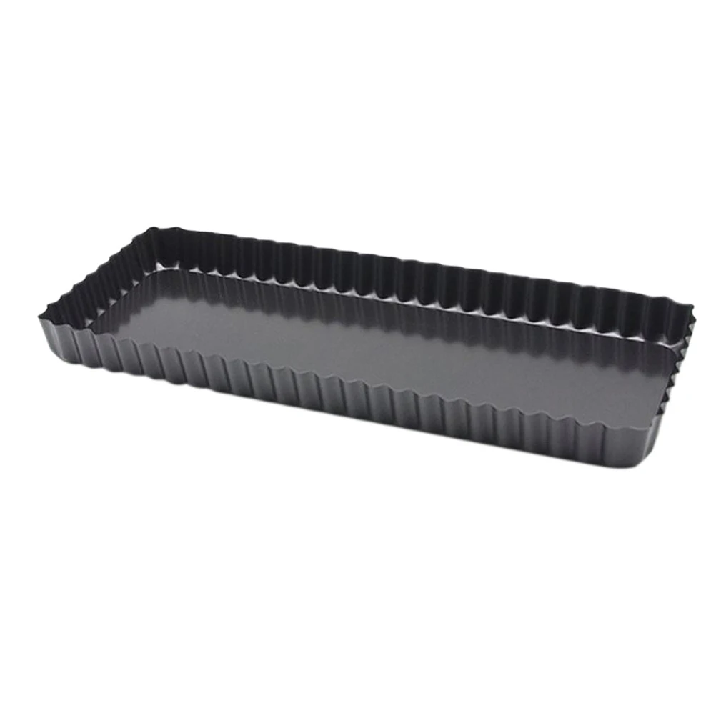 

Wear-resistant Rectangle Nonstick Dishwasher Safe Long-lasting Fluted Pie Tart Pan Mold with Removable Bottom Baking Tools
