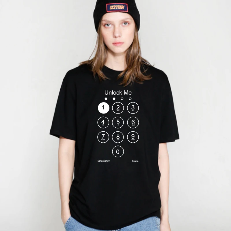 COOLMND FU0117B 100% cotton summer cool funny women T shirt casual short sleeve women tshirt loose o-neck female t-shirt tee