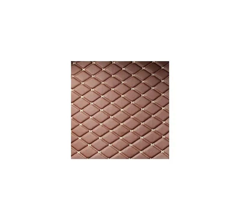 Волокна кожи багажник автомобиля коврик для skoda fabia автомобильные аксессуары - Название цвета: brown