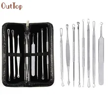 Бренд OutTop 8 шт. набор инструментов для удаления черных головок из нержавеющей стали угревая сыпь инструмент для удаления дефектов кожи