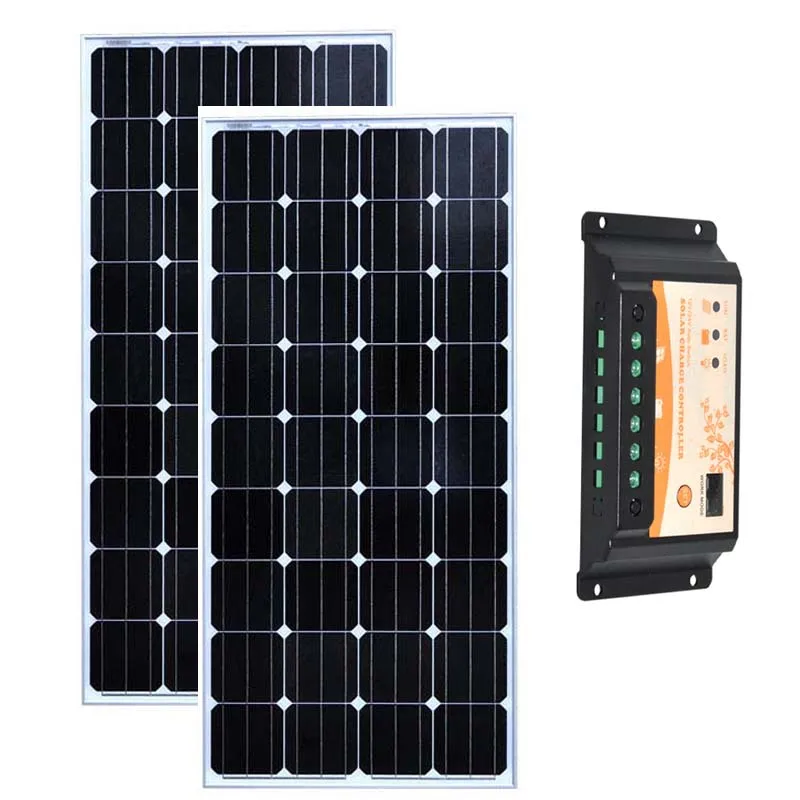 Zestaw Solaire 300w Placa słonecznego 12v 150w 2 sztuk Solar ładowarka regulator słoneczny 12 v/24 v 20A przyczepa kempingowa RV