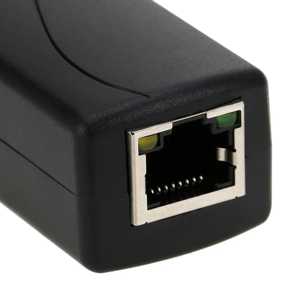 IEEE802.3af активные 10/100 Мбит/с RJ45 PoE Splitter/инжектора/разъем питания через Ethernet для ip-камера voip телефон AP 12 В/1A выход