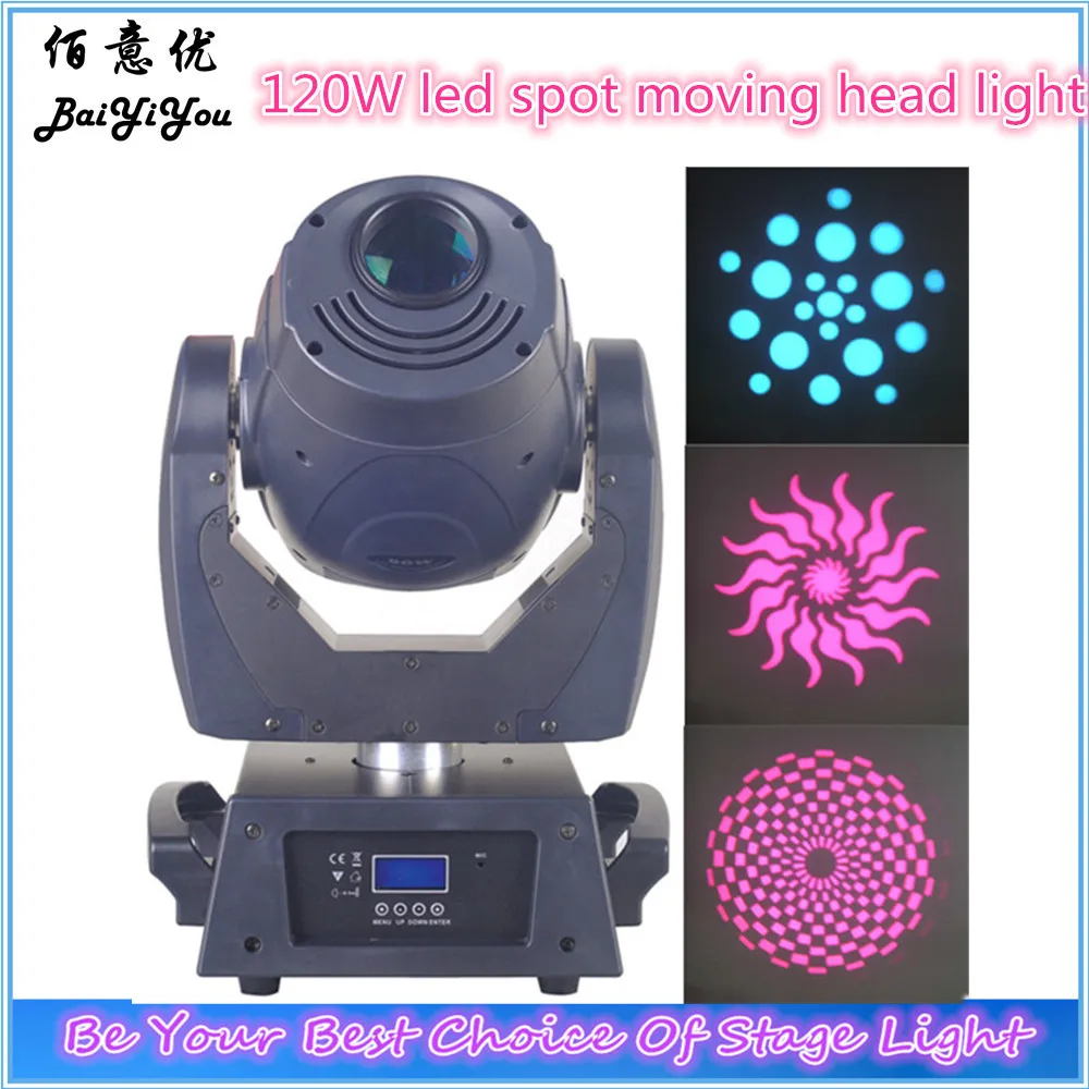 

2pcs/lot free shipping 120W LED spot moving head light with DMX512