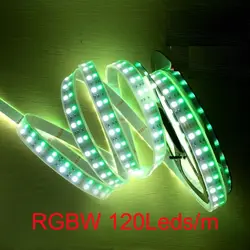 5 м/roll светодиодные полосы света RGBW rgbww двухрядные SMD5050 гибкий свет RGB + белый/теплый белый нет-водонепроницаемый 5 м 120 светодиодов/M DC24V