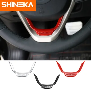 

SHINEKA Car ABS Steering Wheel Decoration Trim Stickers for Jeep Cherokee /Grand Cherokee 2014-2016 Car Styling Accessories