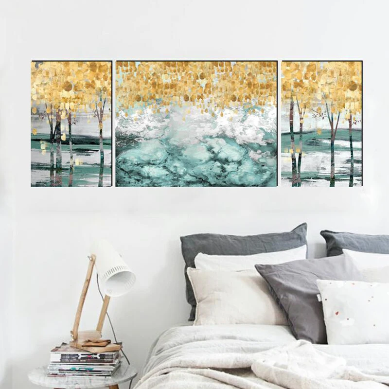 

Tree Nordic canvas painting modern art prints single simple art deco wall picture for living room bedroom restaurant lobby hotel
