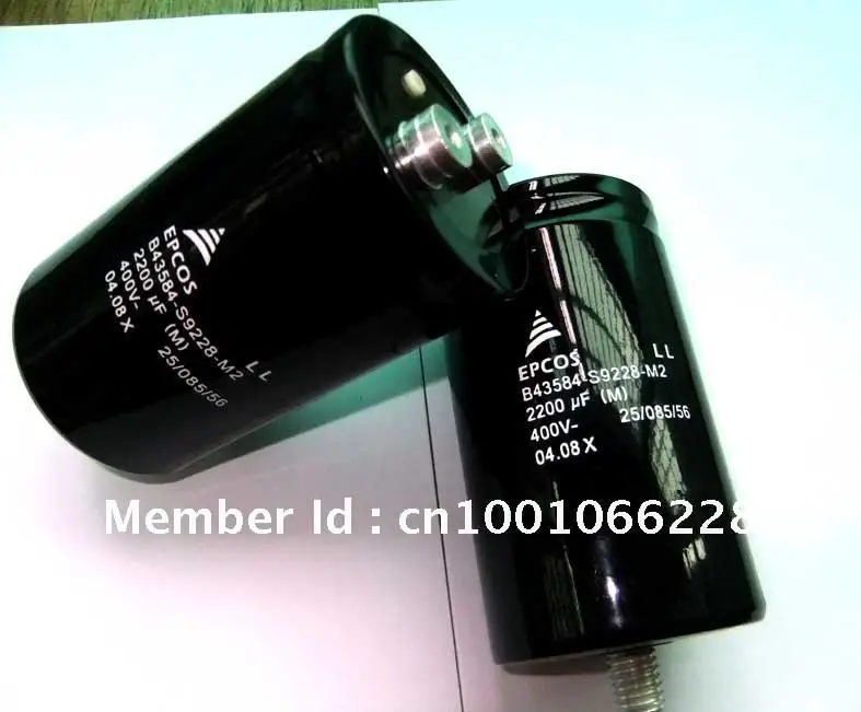 HOT! EPCOS capacitance EPCOS 2200 UF 400 V (B43584 S9228 M2) 65 * 115mm ...