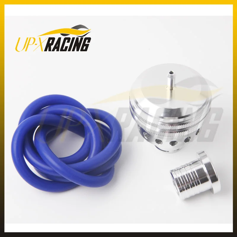 new product high quality auto aluminum 25mm port blow off valve turbo silver color with hose