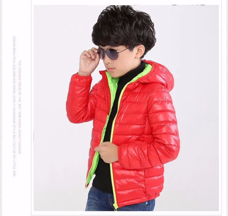 Menino e Menina Cabolsa com Capuz Menino para Baixo Crianças Outerwear Inverno Quente Algodão-acolchoado Roupas Jaqueta Criança 5-11 Anos 37 High Quality Mamãe e Bebê