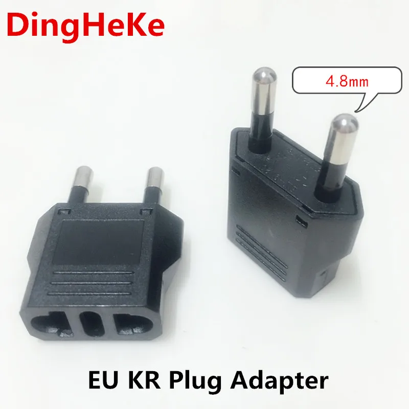 EU European KR Plug Adapter Japan China US To EU Travel Power Adapter Electric Plug Converter Charger Socket AC Outlet