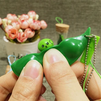 

Funny Toy For Children Anti Stress Toys Desk Cute Expression Pea Adult Joke Toys For Girlfriend Kawaii Gift Office Finger Toy