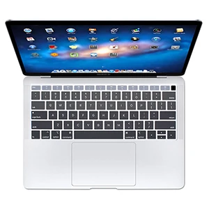 Американская версия, Водонепроницаемая силиконовая английская Радужная Клавиатура для ноутбука, чехол для MacBook, новейший Air 1", выпуск A1932 с retina - Цвет: gray
