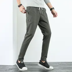 LENSTID 2018 осенью новый Повседневное Штаны Для мужчин Drawstring Joggers пот Штаны брюки плюс Размеры высокое качество брендовая одежда BC852