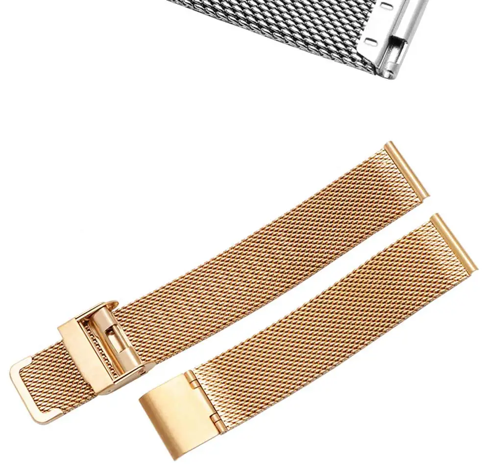 Миланский ремешок для часов трикотажные тонкие сетчатые часы цепь замена браслет с DW ремешок для мм мужчин и женщин 17 мм 18 мм 20 мм