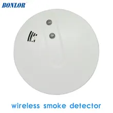 Gsm сигнализация Системы аксессуары Беспроводной датчик дыма охранных пожарной сигнализации Управление детектор 433 мГц без батареи для