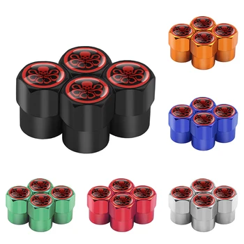 

4PCS Car Wheel Tire Valves Caps Cover SHIELD Hydra Logo FIT For AUDI BMW FORD TOYOTA MAZDA Lada Car-styling Accessories