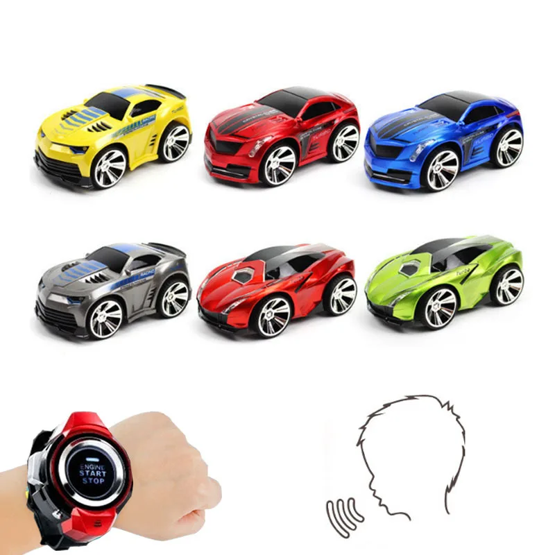 

Speed 2.4G Smart Watch RC Car Voice Command Remote Control Racer Competitive Games Toy for Children Potencia Bicicleta Carretera