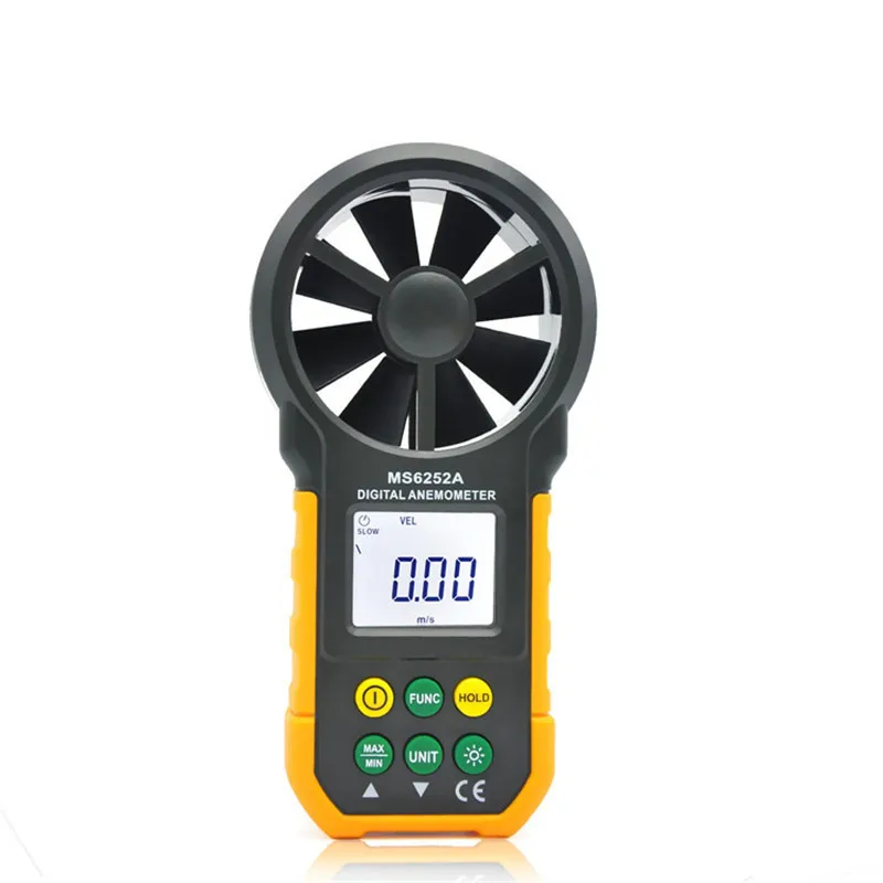 Free shipping handheld digital anemometer wind speed meter instrument 