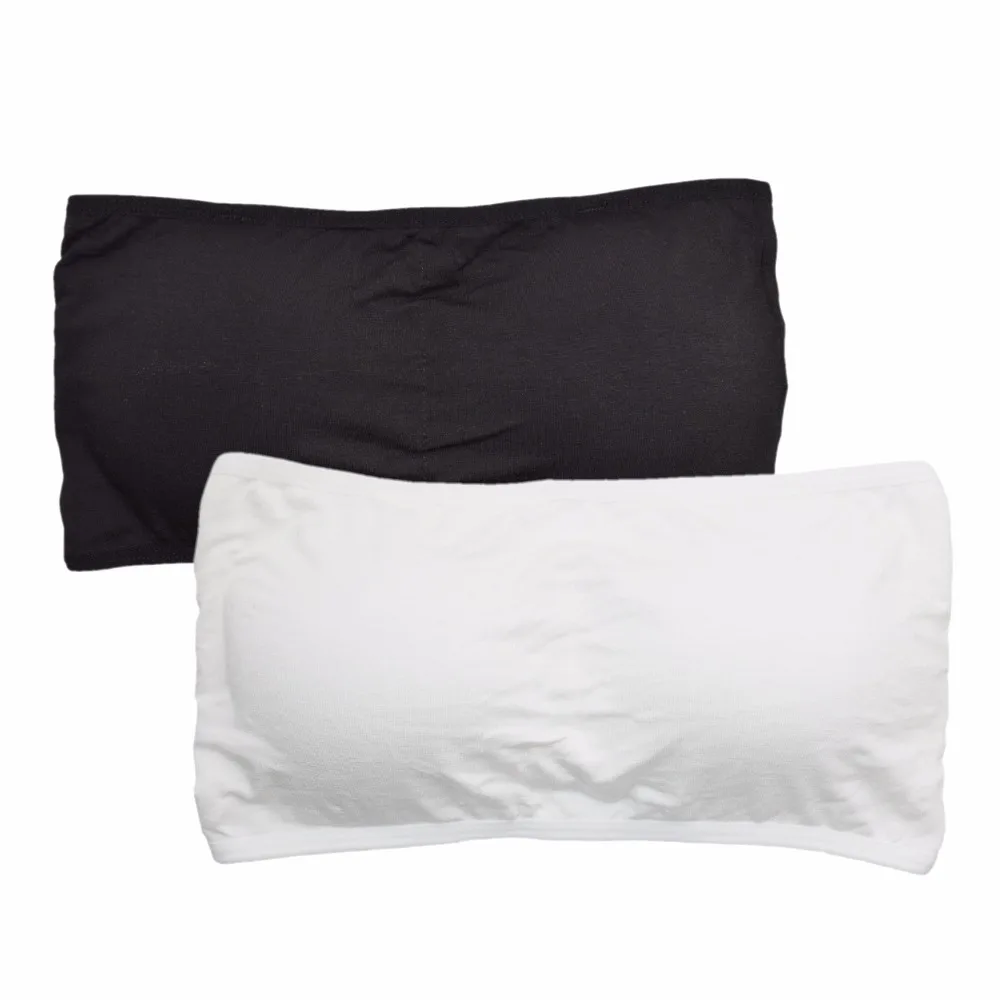 Girls Boob Tube Top Strapless Crop Top Bra Bandeau-in Bras from Mother