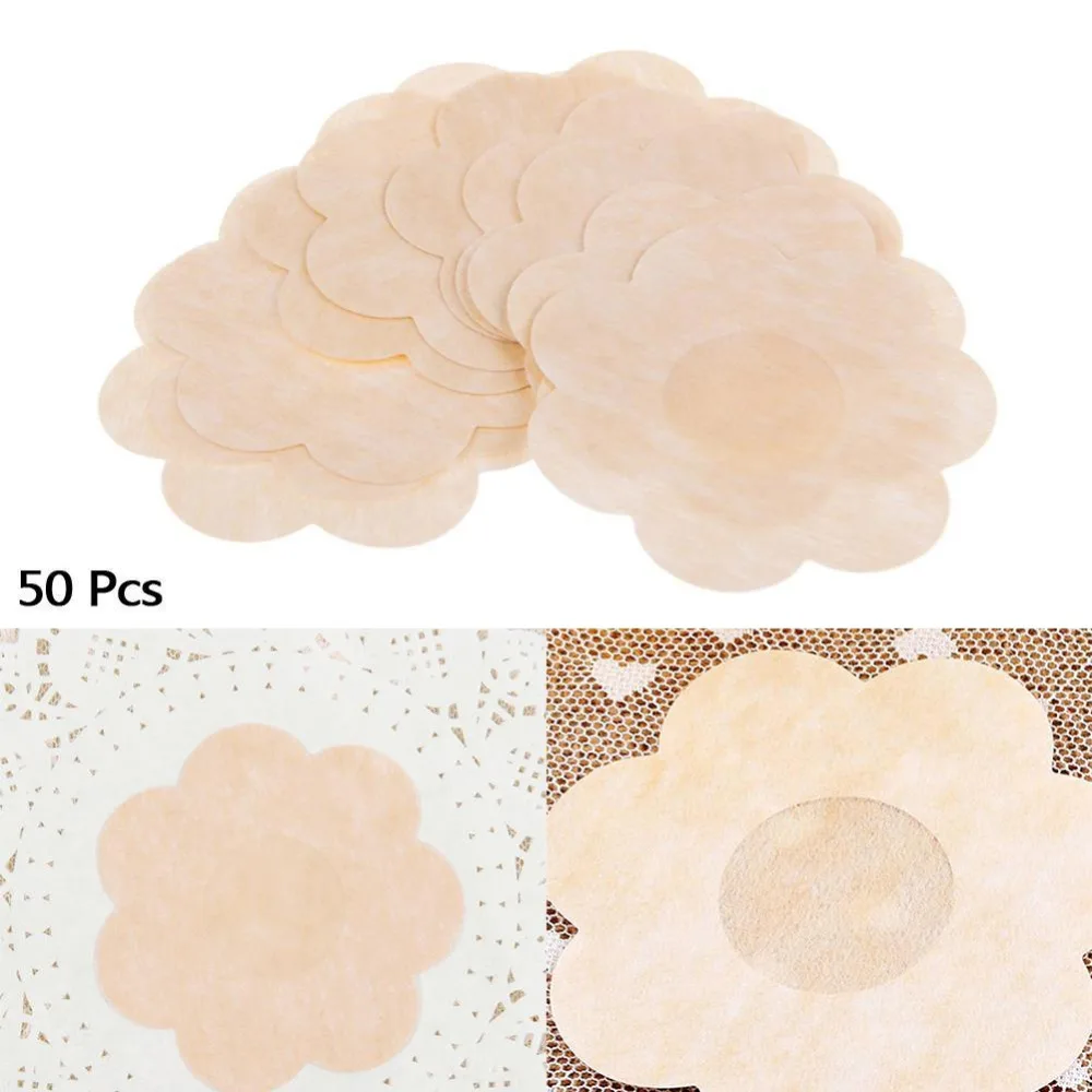 Hot sales 50pcs Soft Nipple Covers Disposable Breast Petals Flower