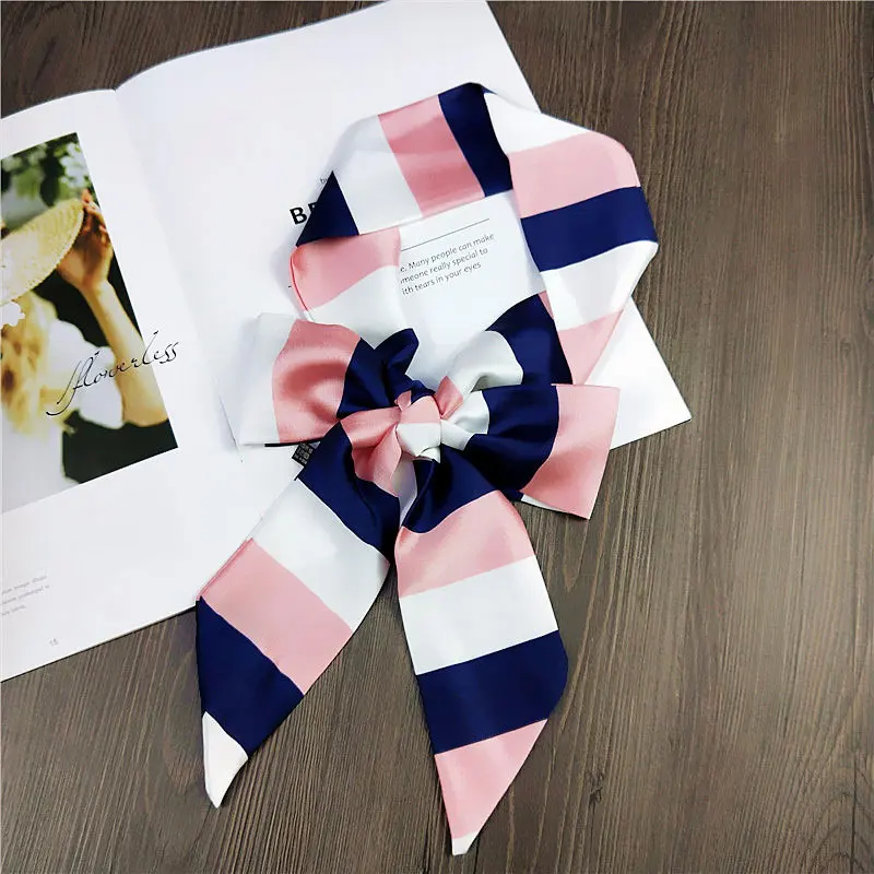 Женский шарф весна осень лето узкий галстук для волос Маленький квадратный ветряной ремень модная сумка браслеты Повседневный платок - Цвет: MMCPD0008-3