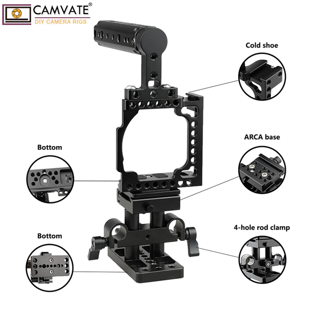Клетка CAMVATE с QR основанием для камеры A6500 A6400 A6300 A6000 C1796 аксессуары