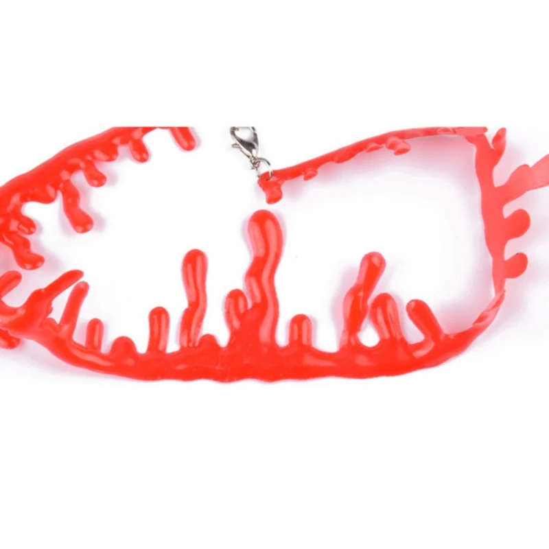Halloween Costumes Blood Drip Necklace Vampire Bloody Choker Necklace Scary Party Favors Decorations Accessories