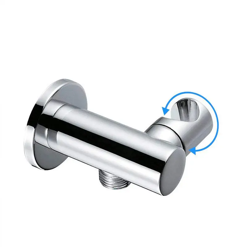 Bathroom Brass chrome 1/2" Round Adjustable Handheld Shower Head