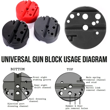 

Magorui Universal Firearm Durable Bench Block M1911 Ruger 10/22s Style Reassemble Gunsmith Handgun Tools Pistols