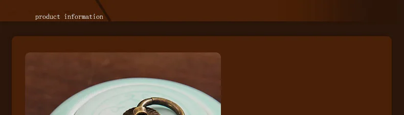 Цзиндэчжэнь Селадон Керамика Чай банку запечатанные Caddy тиснением изысканный резервуар с Медь кольцо Fine Симпатичные гладкие jar