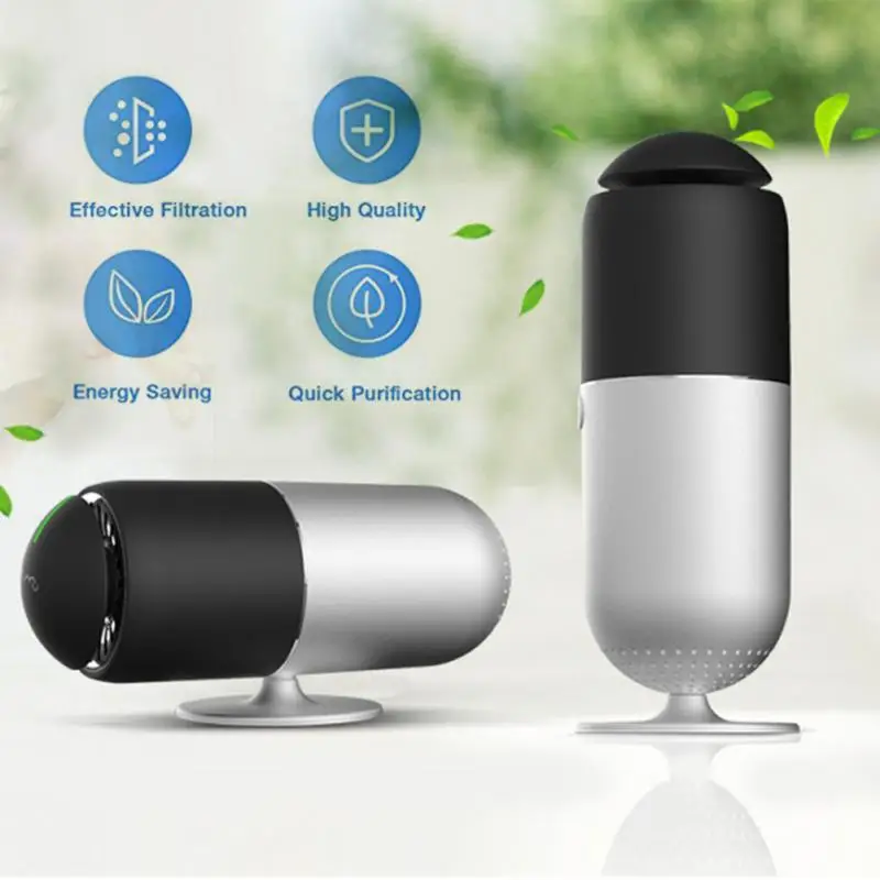 

High Quality Car Air purifier Powerful Non Toxic Ozone Ionizer Air Purifier HEPA Portable USB Charging Home Use