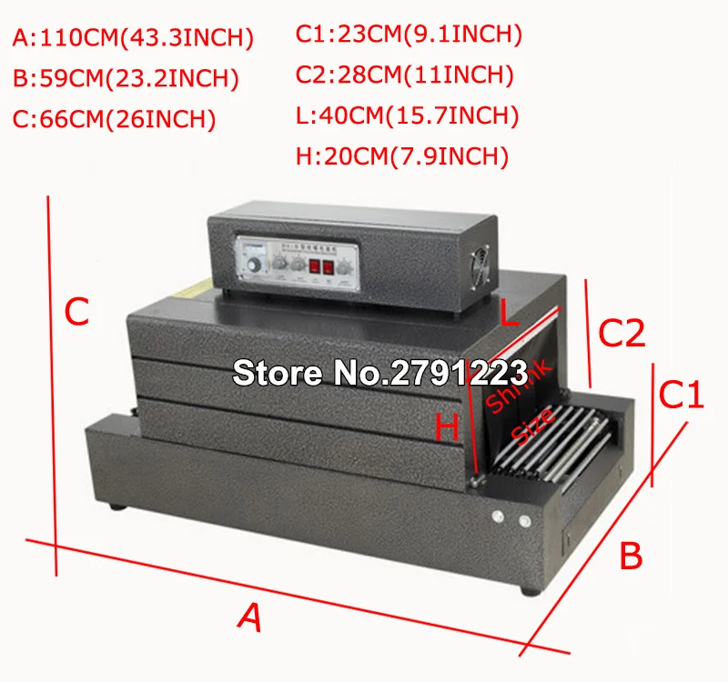 220 V 4000 W цепной ремень электрическая машина термоусадочной упаковки цепь новая 220 V термоусадочная тоннель упаковочная машина