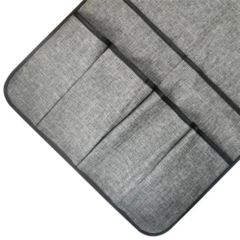 Armrest Organizer with 6 Pockets Remote Control Phones Holder Rack Sofa Couch Recliner Armrest Linen Anti-Slip Chair Recliner#4O