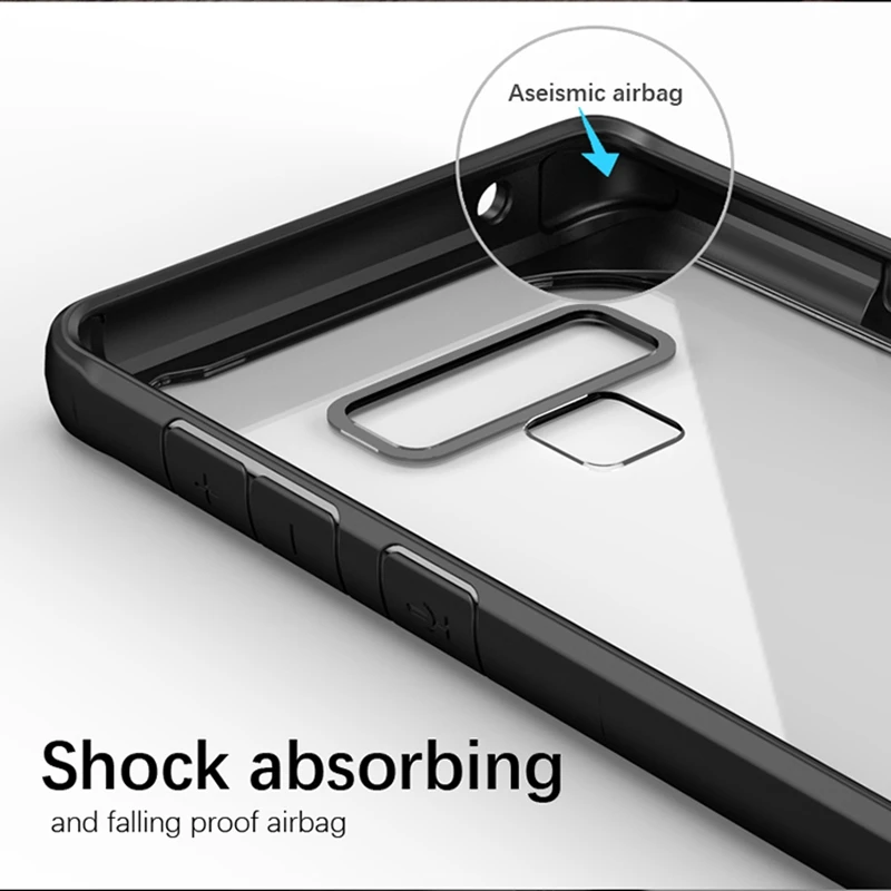 IPAKY противоударный чехол для samsung Galaxy Note 9 Роскошный прозрачный силикон ТПЭ+ PC чехол для телефона для samsung Galaxy Note 8