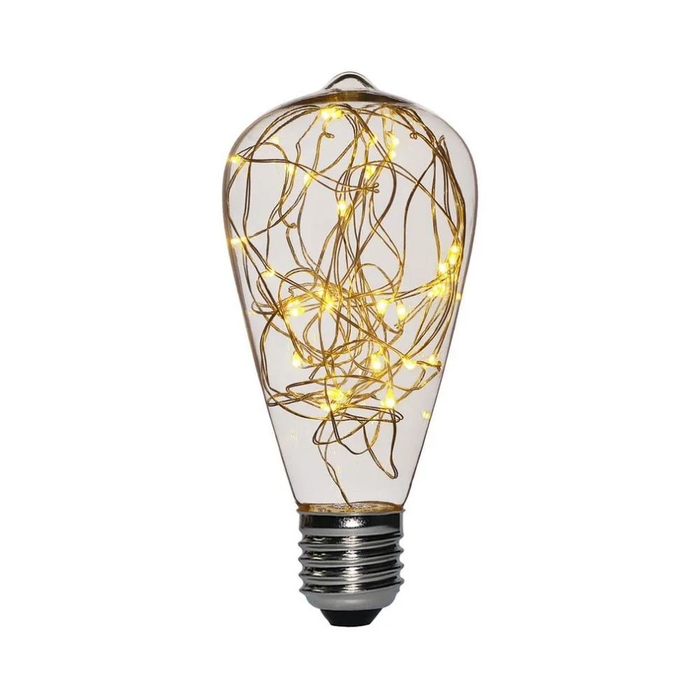 ST64 E27Vintage Edison bulb High Transmittance LED Light Bulb Clear