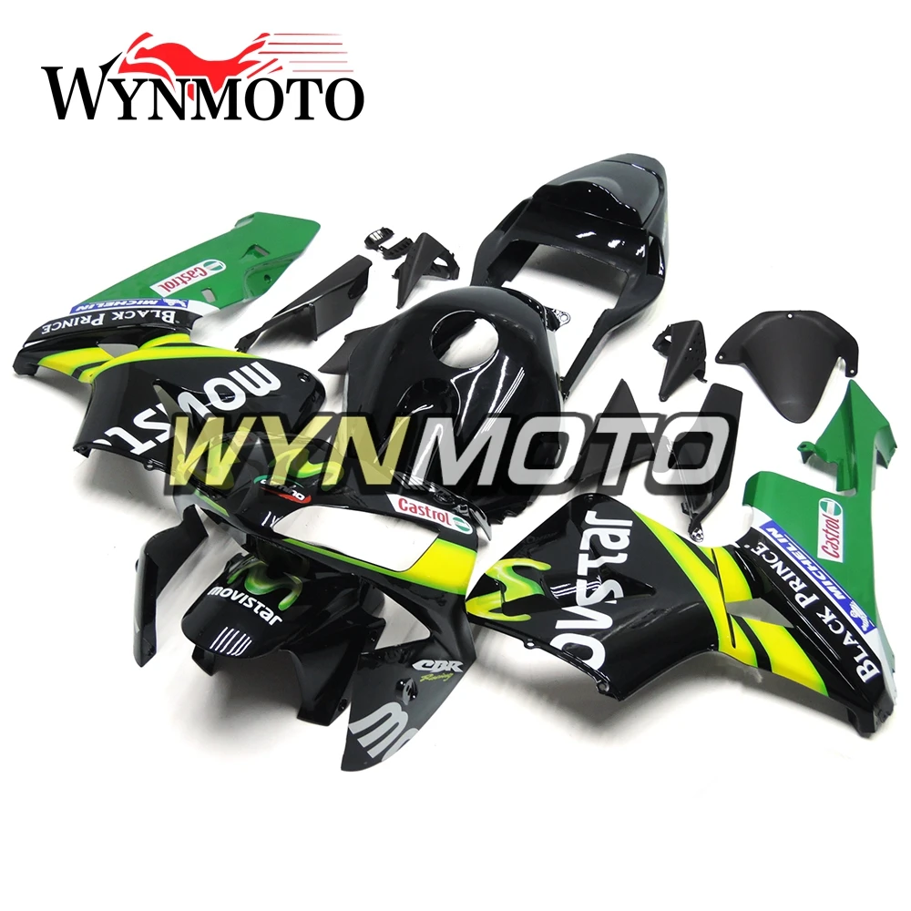 

ABS Injection Plastics Fairings For Honda CBR600RR F5 2003 2004 Yellow Black Green Fairing Kit Hulls Body Frames Motorcycle Full
