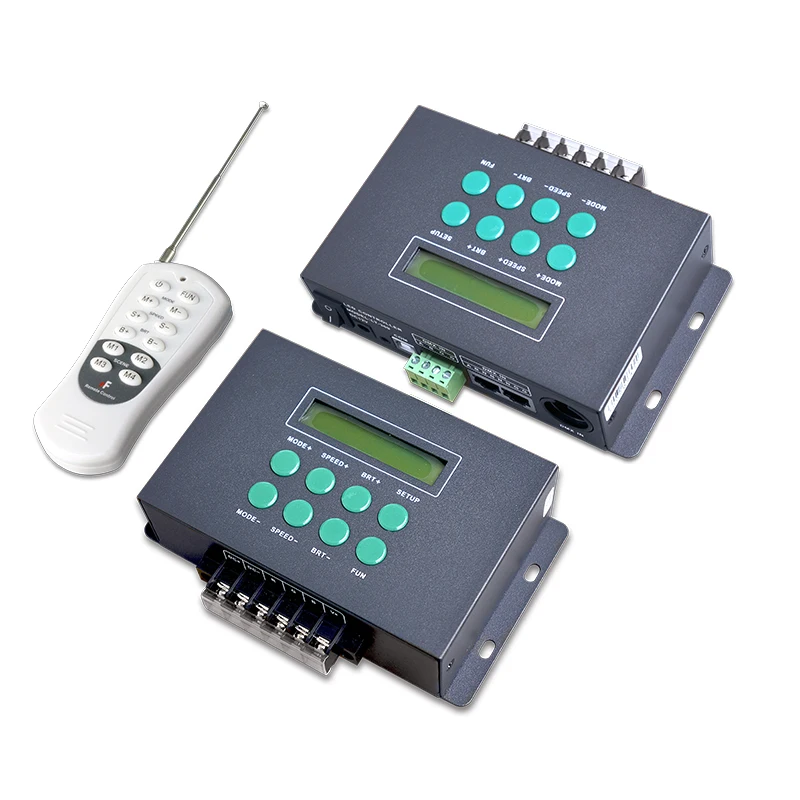 

New LTECH Led DMX Controller 39 mode RF Remote RGB Led Strip Controller DMX512 Led RGB strip Controller LCD Screen LT-300