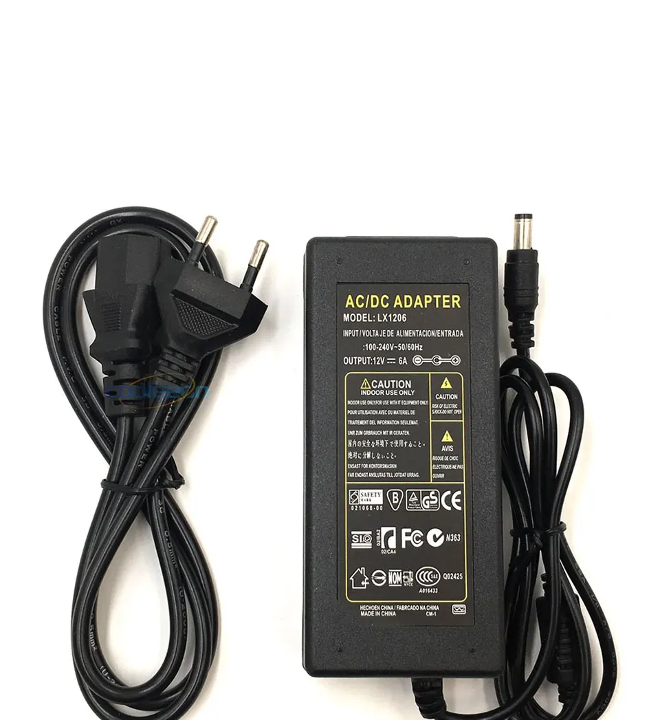 ACDC Adapter 12V Power Supply 1A 2A 3A 4A 5A 6A Transformer Driver for LED Strip Light Bulb AU UK US EU Plug Adapters 110V 220V (13)