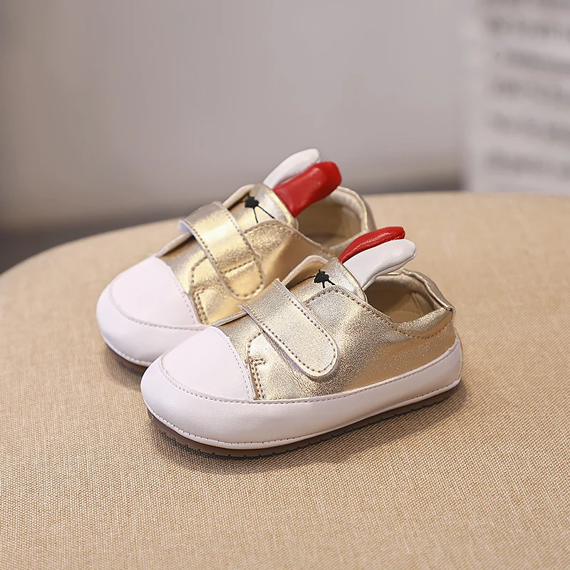 

Bekamille Toddler Baby Shoes Autumn Girls Princess Soft Bottom Sneakers Cute Cartoon Ear Children Boys Shoes Size 15-19 SX087